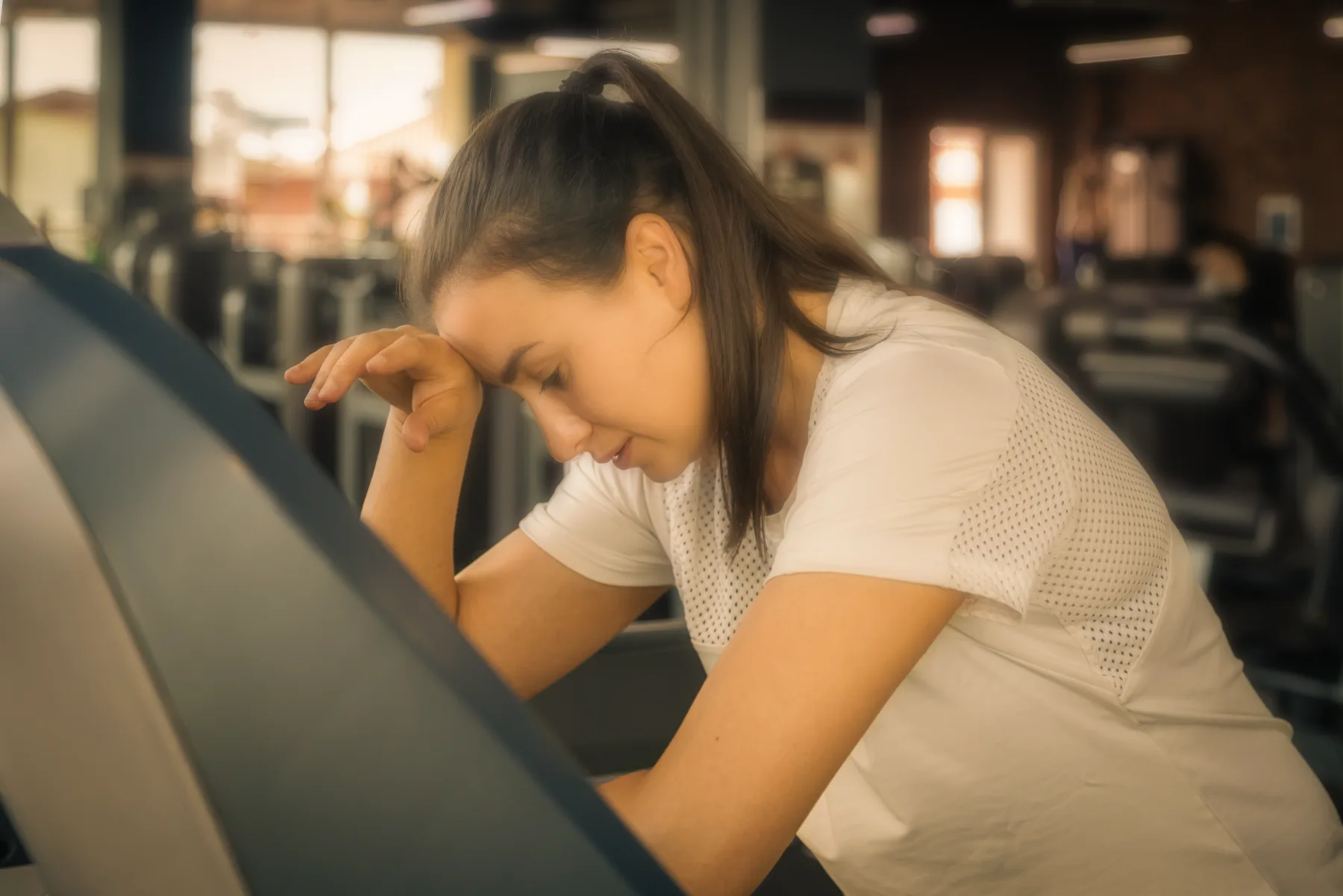 Woman dealing with pelvic floor issues